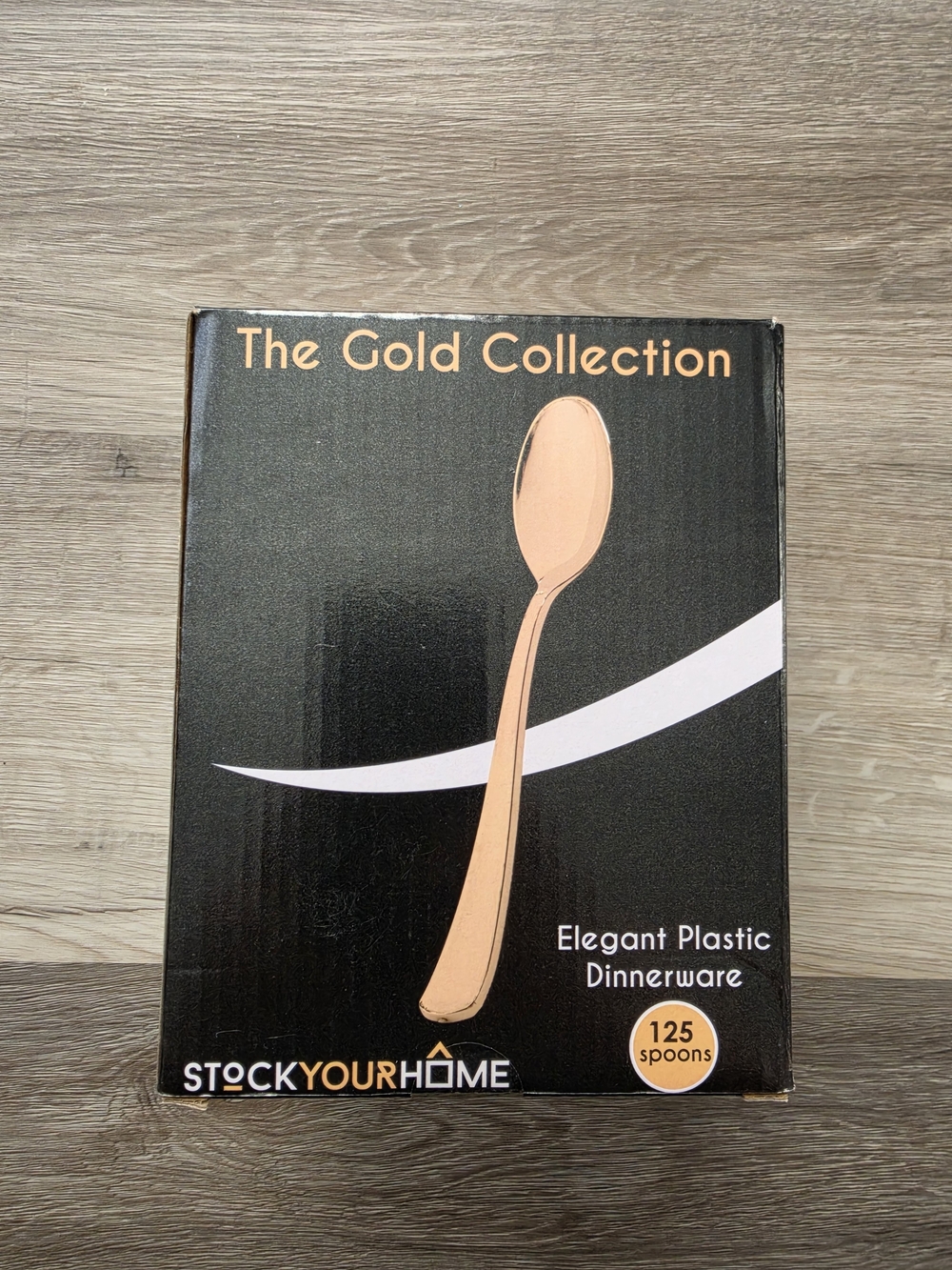 Amazon The Gold Collection Rose Gold Plastic Spoons